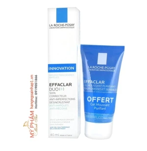 Set trị mụn La Roche-Posay Effaclar Duo và sữa rửa mặt La Roche-Posay