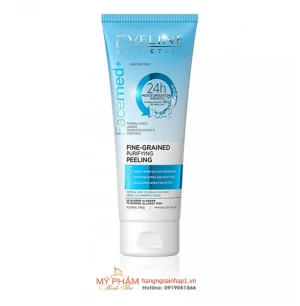 Tẩy da chết dạng hạt mịn thanh lọc da khoáng chất núi lửa Facemed Eveline 50ml