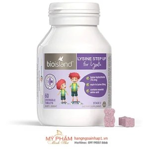 Viên uống tăng chiều cao cho bé của Úc Bio Island Lysine Stage2 - 60 viên
