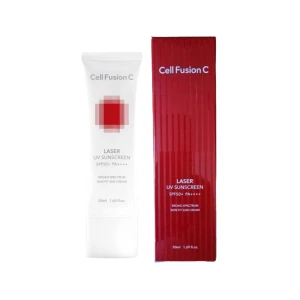 Kem chống nắng Cell Fusion C màu đỏ mẫu mới