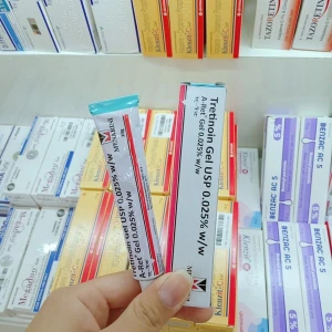 Kem hỗ trợ giảm mụn Tretinoin Gel USP 0.025% chống lão hóa mờ thâm 20g
