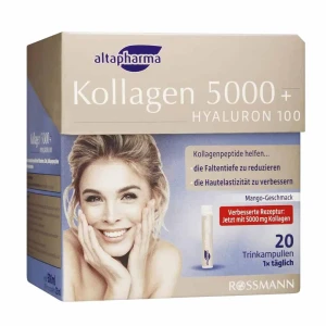 Kollagen 5000 Hyaluron 100 Altapharma Dạng Nước Của Đức 20 Ống