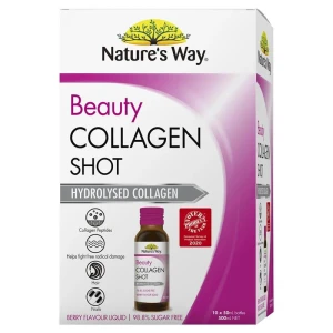 Nước uống đẹp da Beauty Collagen Shot của Nature s Way hộp 10 chai