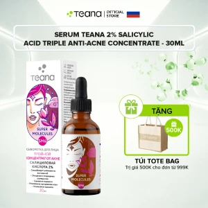 Serum Teana 2% Salicylic Acid SM6 Super Molecules Triple Anti-Acne Concentrate kiềm dầu, giảm mụn, mờ thâm - 30ml