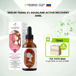 Serum Teana 2% Squalane SM4 Super Molecules Active Recovery cấp nước, phục hồi và chống oxy hóa - 30ml