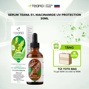 Serum Teana 5% Niacinamide SM5 Super Molecules UV Protection kiềm dầu, ngừa mụn, mờ thâm và bảo vệ da tối ưu - 30ml