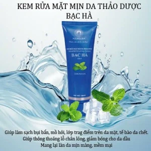 Kem rửa mặt mịn da thảo dược Bạc Hà 150G