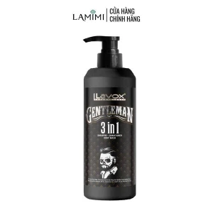 Dầu Gội Xả Tắm 3 in 1 Lavox Gentleman