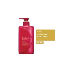 Dầu Xả Phục Hồi Hư Tổn Bóng Mượt Giảm Khô Rối Tsubaki 490ml