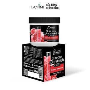 Kem Duỗi Màu Keratin 3-In-One Lavox Online Shopping Đỏ Măng Cụt
