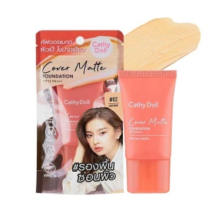 Kem Nền Mịn Lì Cathy Doll Cover Matte Foundation SPF15 PA