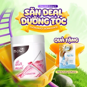 Mặt Nạ Dưỡng Tóc Keratin M.pros Hương Hoa Sen 600g