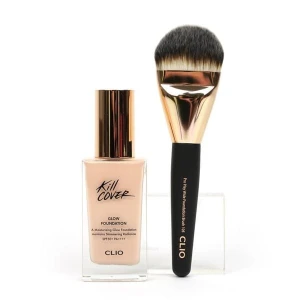 Kem Nền Clio Kill Cover Glow Foundation SPF50 PA 38g (Tặng Kèm Cọ)