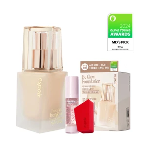 Kem Nền Espoir Be Glow Foundation Set SPF27 PA 30g