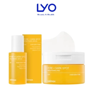 Bộ Sản Phẩm Serum Tinh Chất/Tone Pad Celimax Pore Dark Spot Brightening Dưỡng Trắng & Mờ Thâm Nám 30ml