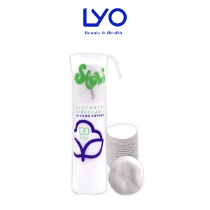 Bông tẩy trang Slowi Ý 120 miếng