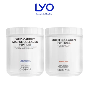 Bột Collagen Tổng Hợp Giúp Trẻ Hoá Làn Da CodeAge Multi Collagen Peptides & Marine Collagen Peptides USA 567g & 450g