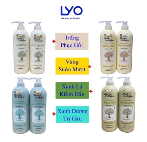 Dầu gội Xã Biotin Collagen Trắng xanh vàng Giúp Phục Hồi Chống Rụng tóc 500ml