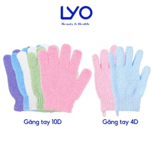 Găng Tay Tẩy Tế Bào Chết Toàn Thân Jary 40D Body Exfoliating Massage / 10D Body Scrubber Gloves Hàn Quốc