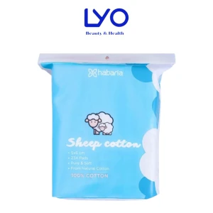 Habaria - Bông tẩy trang cừu Habaria Sheep Cotton 234 Miếng - Mềm mại, dịu nhẹ, không gây kích ứng