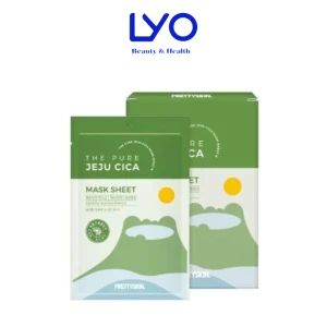 Hộp 10 miếng mặt nạ rau má PrettySkin The Pure Jeju Cica Mask Sheet 25ml x 10