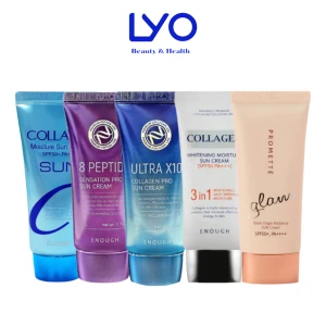 Kem Chống Nắng Bảo Vệ Da, Dưỡng Ẩm Enough Collagen 3in1/ Ultra X10 / 8 Peptide SPF50 PA Sun Cream Hàn Quốc 50g