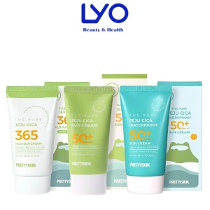 Kem chống nắng Rau Má Prettyskin The pure jeju cica Sun Cream 50ml