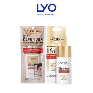 Kem Chống Nắng Thoáng Da, Siêu Mỏng Nhẹ L'Oreal Paris X20 UV Defender Serum Invisible Fluid / Resist Daily Sunscreen SPF50 PA Loreal 50ml