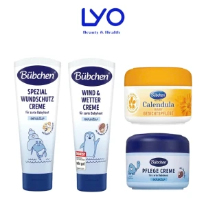 Kem Dưỡng Da Cho Bé Sơ Sinh Bubchen Wind & Wetter/ Calendula Gesichtspflege/ Pflege/ Spezial Wundschutz Creme Đức 75ml