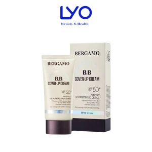 Kem Nền Che Khuyết Điểm Bergamo Perfect Bb Cover-up Cream SPF 50 /PA Kiềm Dầu, Bền Màu & Lâu Trôi Hàn Quốc 50ml