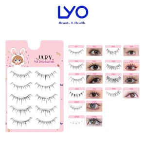 Lông Mi Giả Gân Trong Cao Cấp Jary Full Strip Lashes Mỏng Nhẹ Tự Nhiên Hàn Quốc