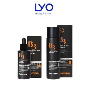 Nước Hoa Hồng Dịu Nhẹ & Tinh Chất Mờ Thâm Nám Prettyskin B3 Discolororation Repair Serum/B3 Multi Active Toner Hàn Quốc