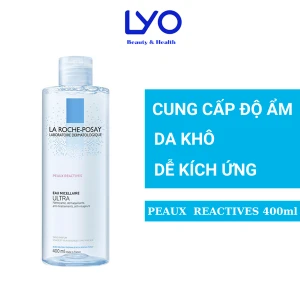 Nước Tẩy Trang La Roche-Posay Eau Cho Da Khô Peaux Reactives Micellaire Ultra 400ml