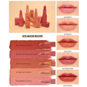 Son Thỏi Lì 3CE Mood Recipe Matte Lip Color 3.5g (Vỏ Đỏ)