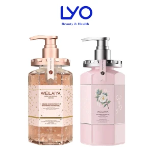 Sữa tắm nước hoa Weilaiya chiết suất cánh hoa hồng , hoa trà Weilaiya Damask 450ml