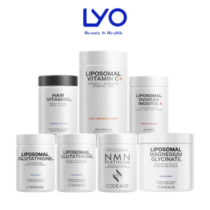 Viên Uống Trắng Da, Chống Lão Hóa CodeAge Liposomal Glutathione/Ovarian/NMN/Vitamin C/Magnesium USA