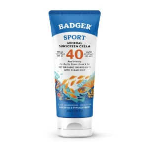 Kem Chống Nắng Thể Thao SPF 40 Clear Sport Sunscreen | Badger