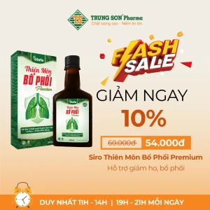 Siro Thiên Môn Bổ Phổi Premium hỗ trợ giảm ho, bổ phổi - Chai 280ml