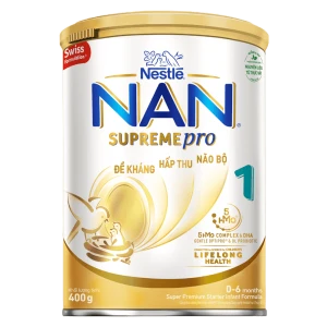 Sữa dinh dưỡng Nan Supreme Pro 1 dành cho bé từ 0 đến 12 tháng tuổi (400g)
