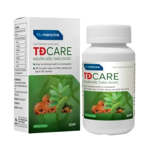 Thực phẩm bảo vệ sức khoẻ TĐ Care giúp hạ và duy trì ổn định đường huyết (Hộp 60 Viên)
