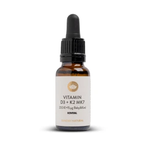 Thực phẩm bảo vệ sức khoẻ VITAMIN D3 K2 MK7 200 IE 15µg Baby&Kind - Sunday Natural