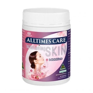 Viên uống Alltimes Care Whitening Skin hỗ trợ trắng da, chống lão hóa (Hộp 60 viên)