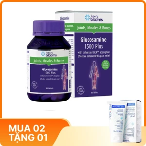 Viên uống Glucosamine 1500 Plus Henry Blooms hỗ trợ tăng tiết dịch khớp, bảo vệ sụn khớp