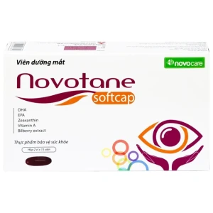 Viên uống Novotane Softcap Novocare bổ sung các thành phần dưỡng chất cho mắt DHA, EPA, Vitamin A
