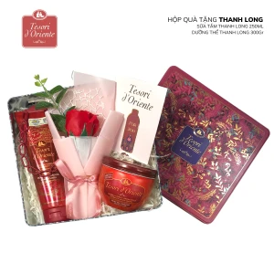 Bộ quà tặng Tesori d Oriente Sữa tắm 250ml và Dưỡng Thể 300gr kèm hộp túi chính hãng Ý