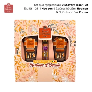 Bộ quà tặng Tesori d Oriente Sữa tắm và Dưỡng thể Pack 3 tuýp Minisize