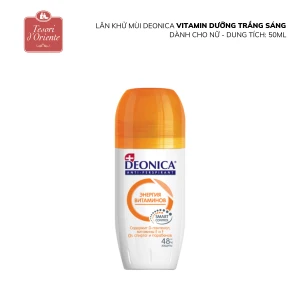 Lăn khử mùi Deonica VITAMIN - DƯỠNG TRẮNG SÁNG dành cho nữ 50ml - Tesori