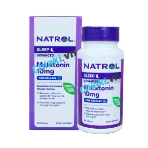 Natrol Sleep 10mg - Viên uống hỗ trợ cải thiện giấc ngủ