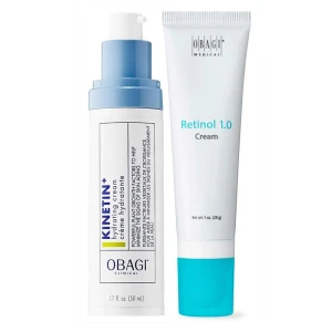 Bộ đôi chống lão hóa Obagi Retinol 1.0 và Obagi Kinetin Hydrating Cream