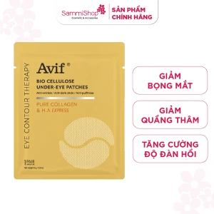 Avif Mặt nạ dưỡng da vùng mắt Bio Cellulose Under-Eye Patches